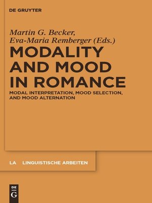 cover image of Modality and Mood in Romance
